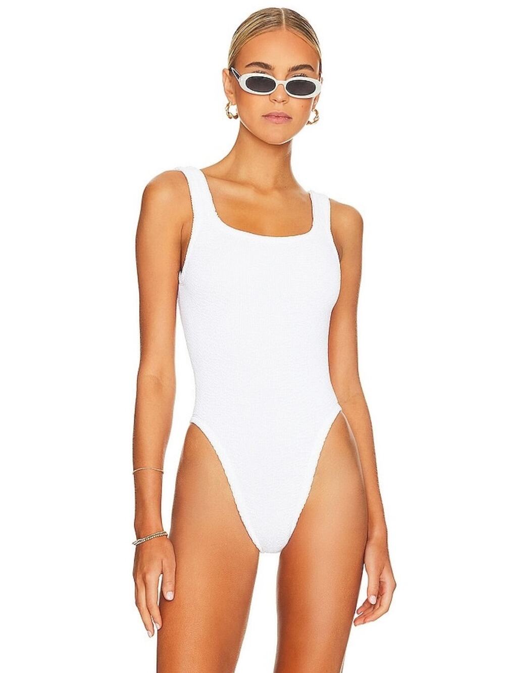 Hunza G Square Neck One Piece Swim